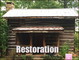 Historic Log Cabin Restoration  Hall County, Georgia